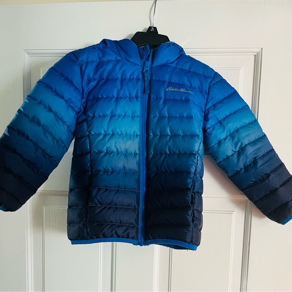 Eddie Bauer Kids Blue Gradient Puffer Jacket
